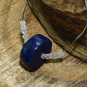 Lapislázuli moneda lisa cuentas de cristal briolette natural piedras preciosas sueltas joyería - Imagen 1 de 3