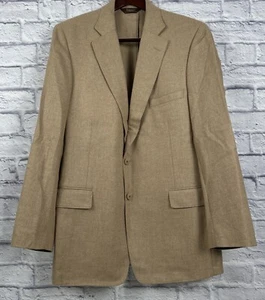 Paul Stuart Men's Wool Angora Mix Beige Sport Coat Jacket 45 Long - Picture 1 of 8