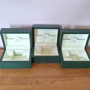 ROLEX Green Wave watch boxes SMALL x3 - Picture 1 of 5