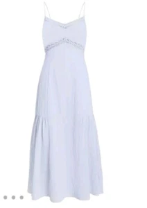 Intermix Marina Baumwolle Spitzenkleid Größe 6 gefüttert 99 % Baumwolle - Bild 1 von 10