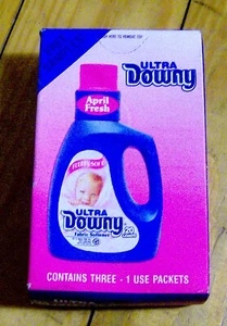 RARO Detergente para ropa ULTRA DOWNY de colección Años 90 CAJA DE CORREO DE MUESTRA jabón sin abrir - Imagen 1 de 3