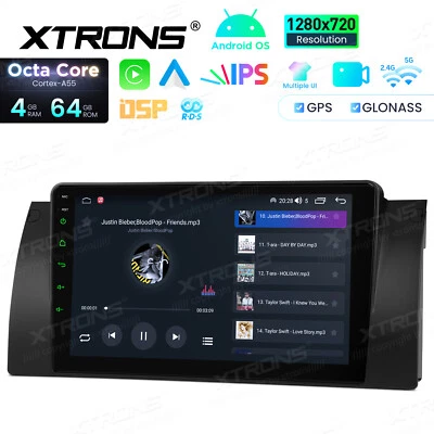 For BMW X5 E53 9" IPS Android 14 8-Core 4+64GB Car Stereo Radio GPS CarPlay Navi - Image 1 of 4