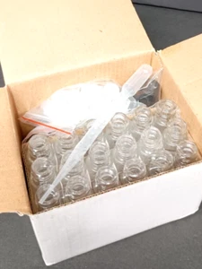 18 x Vivaplex CLEAR Glass Roll-on Perfume & Oil Bottles/Vials with Dropper 10ml - Picture 1 of 3