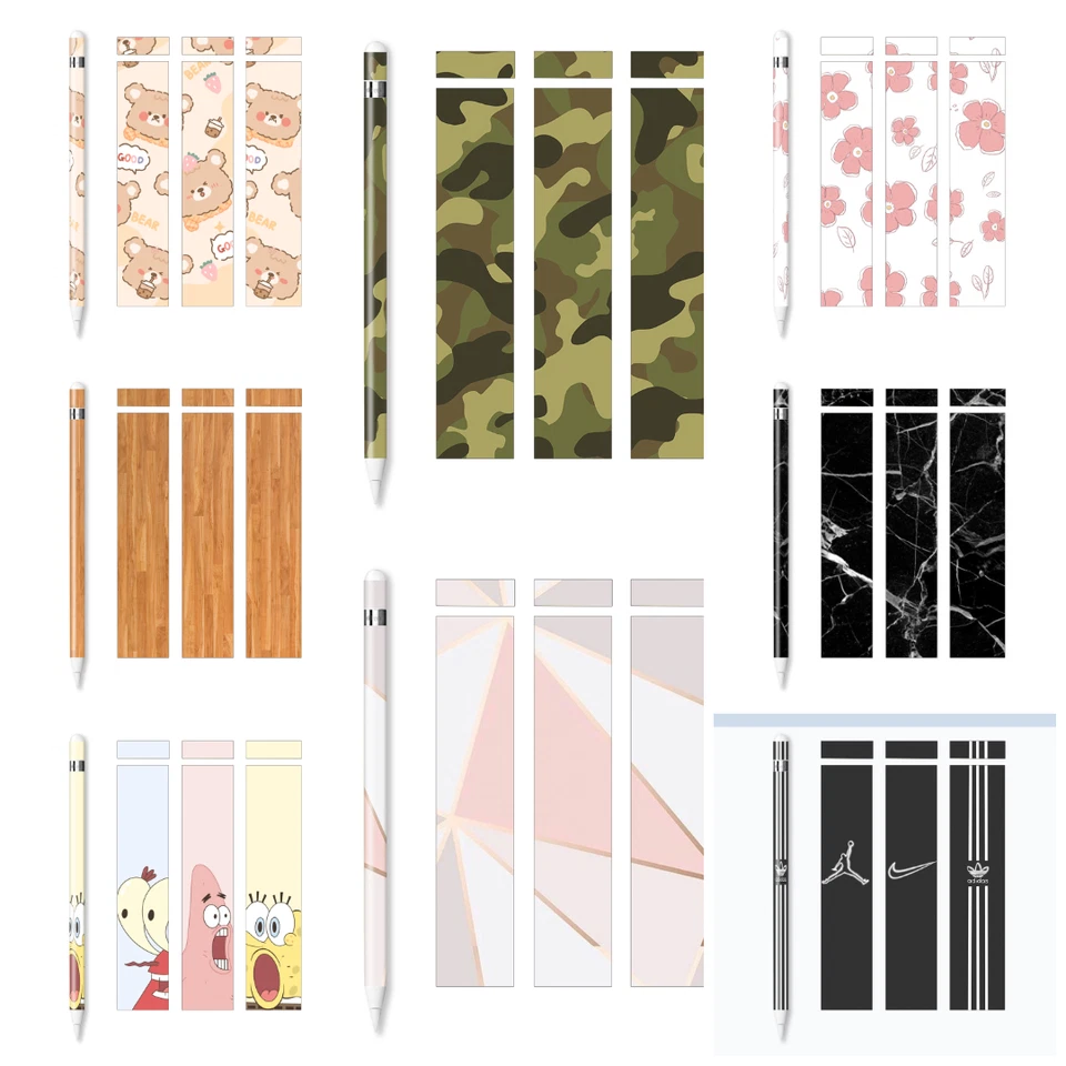 3er Set Apple Pencil Sticker –  Aufkleber für Apple Pencil 1 & 2 - Bild 1 von 1