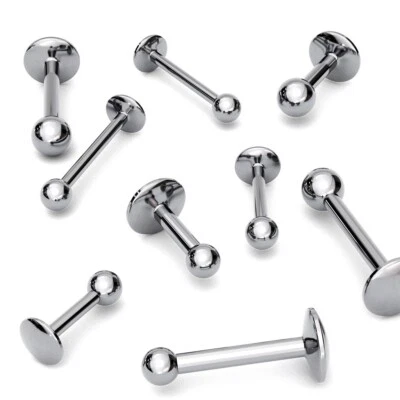 Bola básica de titanio de grado implantante pendiente tornillo en parte posterior plana G23 Foto 1 de 3