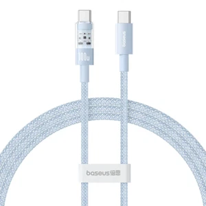 Baseus Transparent 100W Type C Cable For iPhone 15 USB C PD Fast Charging Charge - Picture 1 of 22