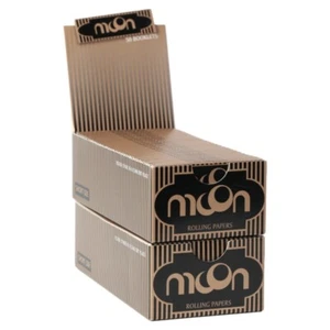 2 cajas de papeles de liar MOON mezcla de lino tamaño corto 70 mm papel para fumar - Imagen 1 de 19
