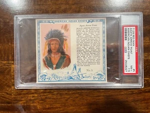1954 Red Man T129 American Indian Chiefs Agate Arrow Point PSA 7.5 #5 - Picture 1 of 2