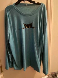 5X Blue Cat Damen Top T-Shirt STRETCHIG Neu ohne Etikett - Bild 1 von 6