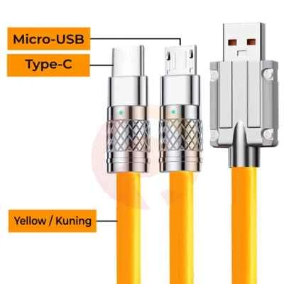 USB DATA CHARGER CABLE  MICRO / TYPE TYPE C FAST CHARGING 120W CHEAP - Image 1 of 4
