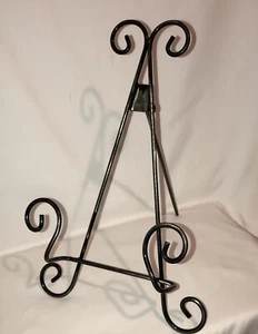 Distressed Eisen Metall A-Rahmen Staffelei Kunst Display Ständer Buch Teller Halter 13" schön - Bild 1 von 8