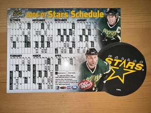 2006-07 DALLAS STARS SERGEI ZUBOV BRENDEN MORROW NHL SCHEDULE MAGNET- DR PEPPER - Picture 1 of 1