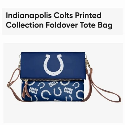 Indianapolis Colts Printed Collection Foldover Tote Bag - Image 1 of 4