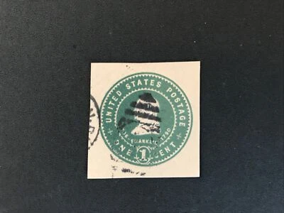Scott # U381, 1906 1c Green on Oriental Buff  (U 9) - Image 1 of 2