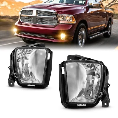 Fits Fog Lights For 2013 2014 2015 2016 2017 2018 Dodge Ram 1500 Left+Right - Image 1 of 4