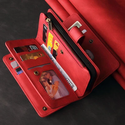 Phone Cover for Samsung S20 Lite A23 A03 Doka Zipper PU Leather Flip Wallet Case - Image 1 of 4