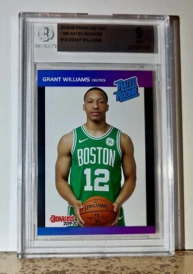 Grant Williams 2019-20 Panini NBA #19 Rated Rookies 1/3431 BGS 9 Mint Celtics - Image 1 of 2