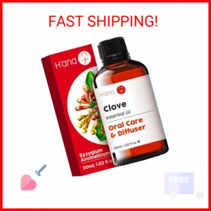 H’ana Clove Oil for Teeth and Gums - 100% Pure and Natural Clove Essential Oil f - Picture 1 of 2