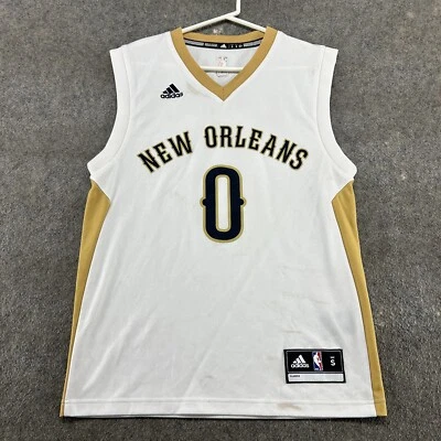 New Orleans Pelicans Jersey Mens Small White DeMarcus Cousins Jersey 0 Adidas - Image 1 of 4