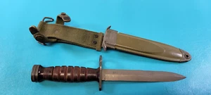 WWII US Military M1 Carbine Imperial Bayonet Knife + USM8A1 Scabbard TR05 - Picture 1 of 10