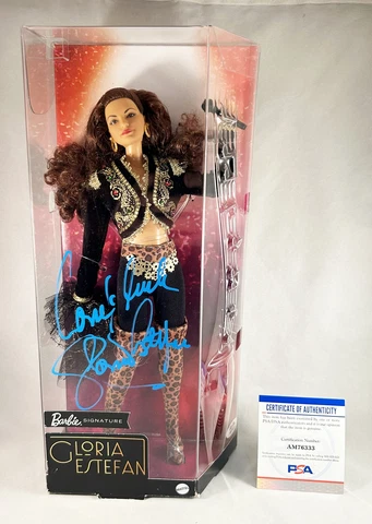 Gloria Estefan Signed Barbie Doll PSA/DNA 1 COA Cover