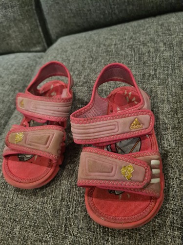 SANDALI ESTIVI ADIDAS UK 6 EUR 23 BAMBINA SCHIUMA Olimpiadi Londra 2012