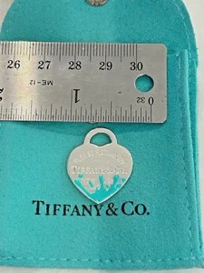 TIFFANY .925 "RETURN to TIFFANY" HEART SPLASH COLLECTION SIZE-1.0 INCH-XOX-1 - Picture 1 of 2