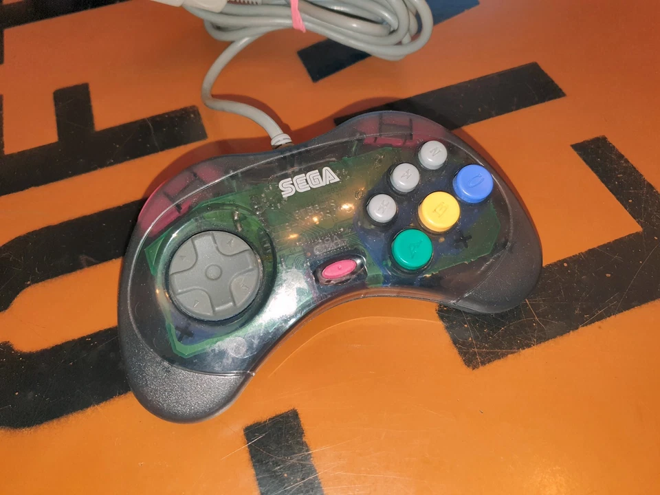 ## SEGA Saturn - Original 2G Controller/Control Pad Transparent ## - Image 1 of 1
