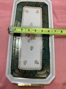 Porcelaine Fine Platter Tray Floral Extra Blianche Rare France - Picture 1 of 12