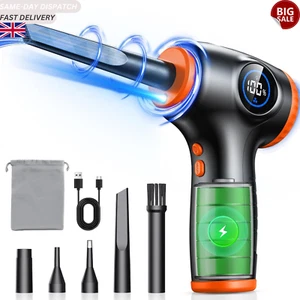 Poussière purificateur d'air PC rechargeable sans fil comprimé, 3 vitesses et 90000 tr/min - Photo 1/8