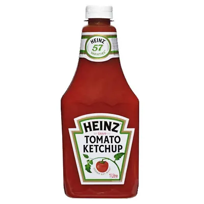 Heinz Tomato Sauce Ketchup 1L Snack Condiment Squeezable Bottle No Preservatives • 7.70$