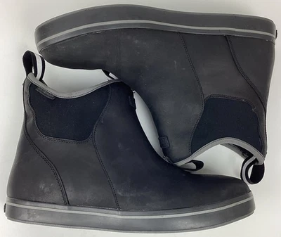 Botas sin cordones XTRATUF de cuero impermeables para hombre de 6" negras talla 10 Foto 1 de 4