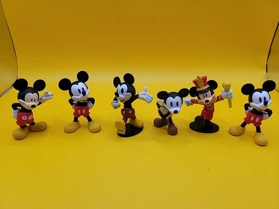 "Lote de 6 figuras de acción clásicas de Mickey Mouse 2018 de 2,2"" juguetes de PVC de Disney" Foto 1 de 4