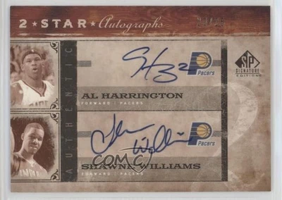 2006-07 SP Signature Edition /25 Al Harrington Shawne Williams Rookie Auto RC - Image 1 of 2