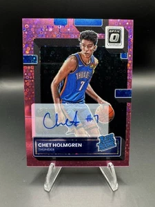 2022-23 Chet Holmgren Ottica Classificata Rookie Auto #208 Fast Break Rosa Disco /25 - Foto 1 di 3