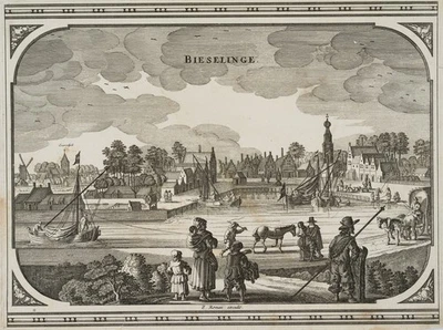 Z. ROMAN (17.Jhd), Biezelinge, Zeeland, Niederlande, um 1660, Rad. Barock - Bild 1 von 4