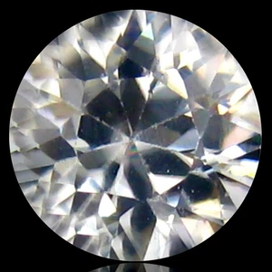1.21 ct (1pcs) Best MATCHING PAIR 6 mm Round cut Un-Heated White Zircon Gemstone - Picture 1 of 1