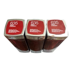 (3) Maybelline VERY CHERRY 635 Rossetto Colorsensazionale Nuovo - Foto 1 di 2