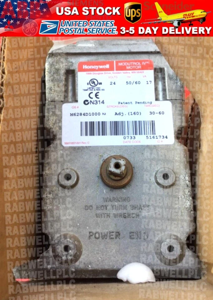 Honeywell 24V 21.6A 17nM Actuator (M6284D1000)