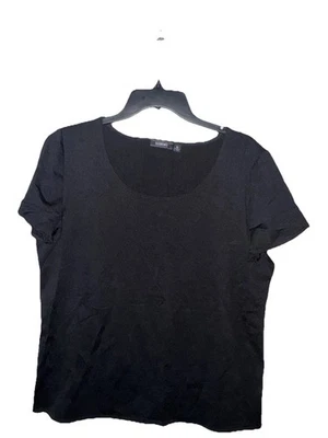 Elementz Standard Basic Black Tee Size XL Pullover Short Sleeve Nylon Spandex - Image 1 of 4