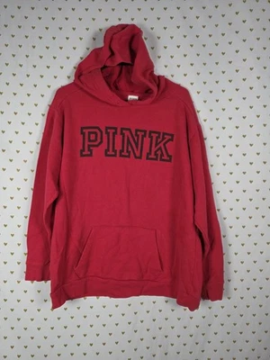 Suéter Pullover Victorias Secret Rosa Rojo Logo MEDIANO Foto 1 de 4