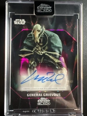 🔥08/10 General Grievous 2024 Star Wars Topps Black Chrome Dark Side Auto 🔥 - Image 1 of 2