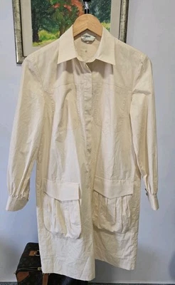 Fendi Women's Long Shirt Dress Beige Suze 2 US - Image 1 of 4