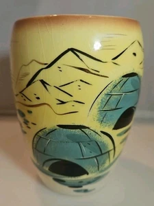 MCM Vintage SASCHA BRASTOFF IGLOO TALL VASE - Alaskian Series Signed & Numbered - Picture 1 of 13