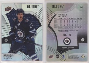2021-22 Upper Deck Allure Number /199 Nikolaj Ehlers #91