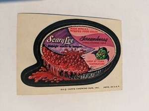 1974 Topps Wacky Packages 8th Series Tan Back Scary Lee