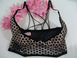 Victoria's Secret Bra 34DD Balconette unlined mesh-lace NWT - Picture 1 of 18