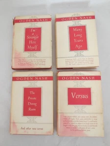 Ogden Nash Many Long Years ago Stranger Myself Versus Private Dining Room 4 Book - Picture 1 of 12
