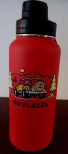 NWT LIFE IS GOOD 32 oz STAINLESS STEEL WATER BOTTLE 4X4 OUT OF TOWN "GO PLACES" - Picture 1 of 5