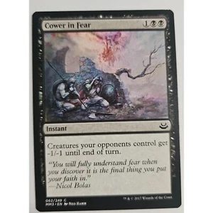 MTG Magic The Gathering Cower In Fear Instant Card 062/249 Black Magic Origins - Picture 1 of 2